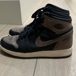 Nike Jordan High Top 1s- Black and Brown High-Top Sneakers